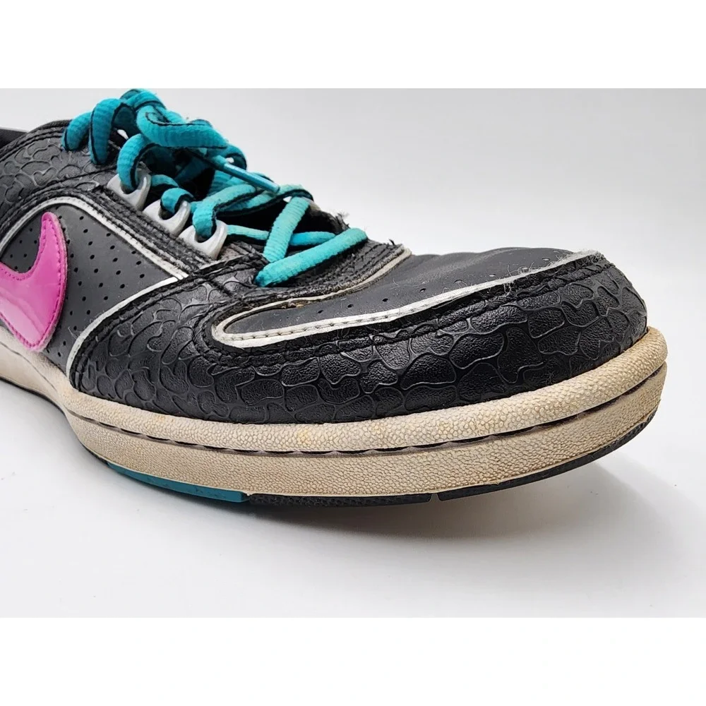 NIKE DELTA‎ LITE WOMENS BLACK & FUCHSIA PINK SHOES SIZE 8.5 #365950-051 PREOWNED